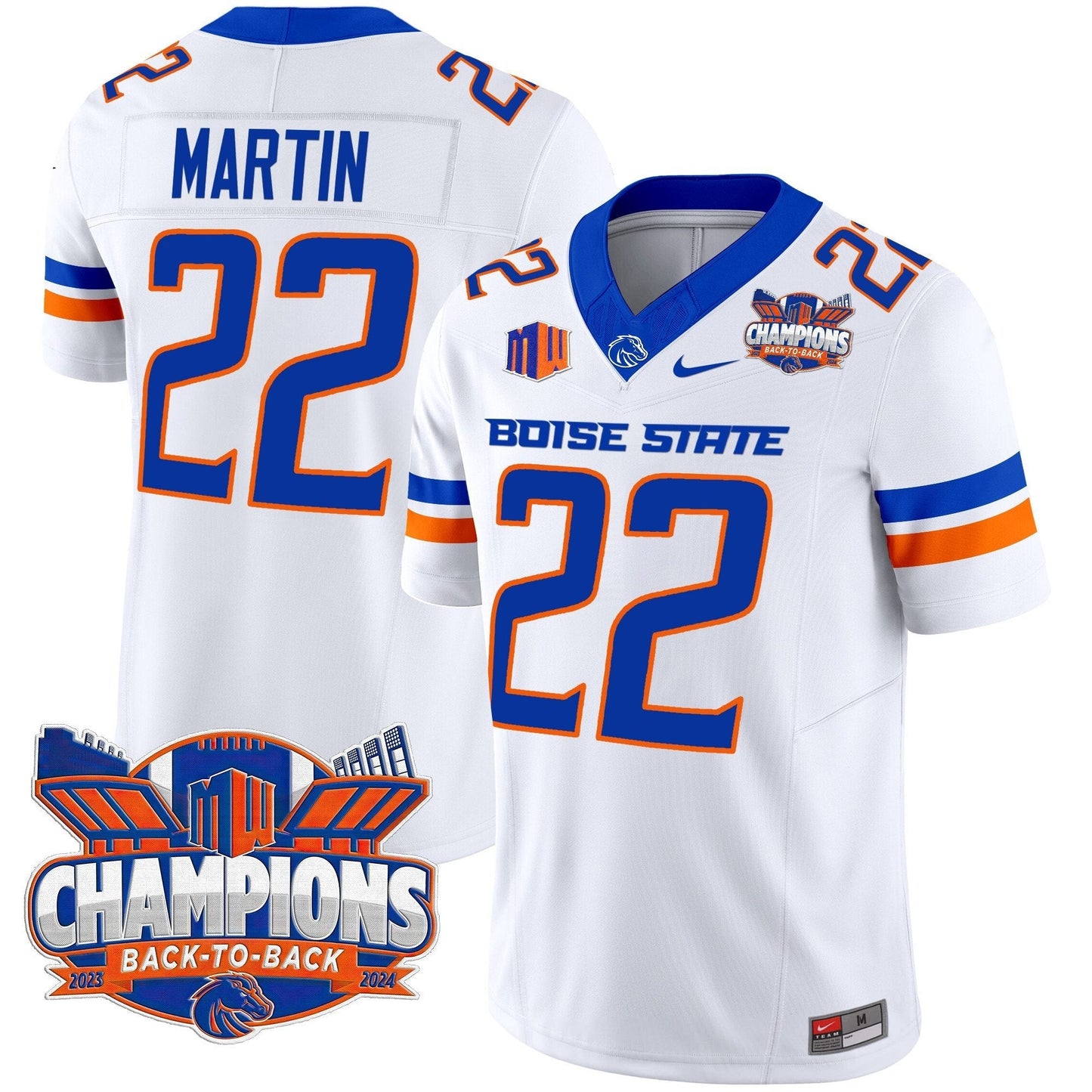 BSU 2024 Back To Back Champions Vapor Limited Jersey - All Stitched