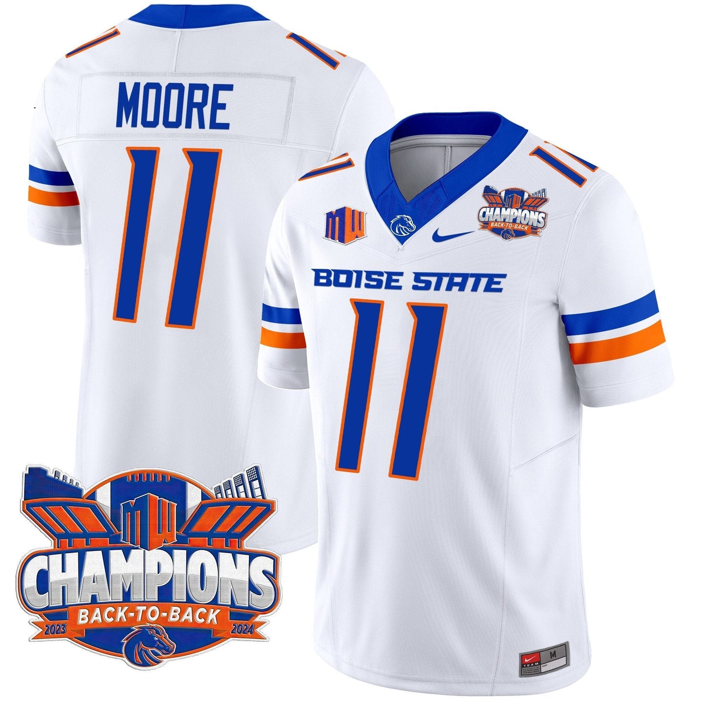 BSU 2024 Back To Back Champions Vapor Limited Jersey - All Stitched