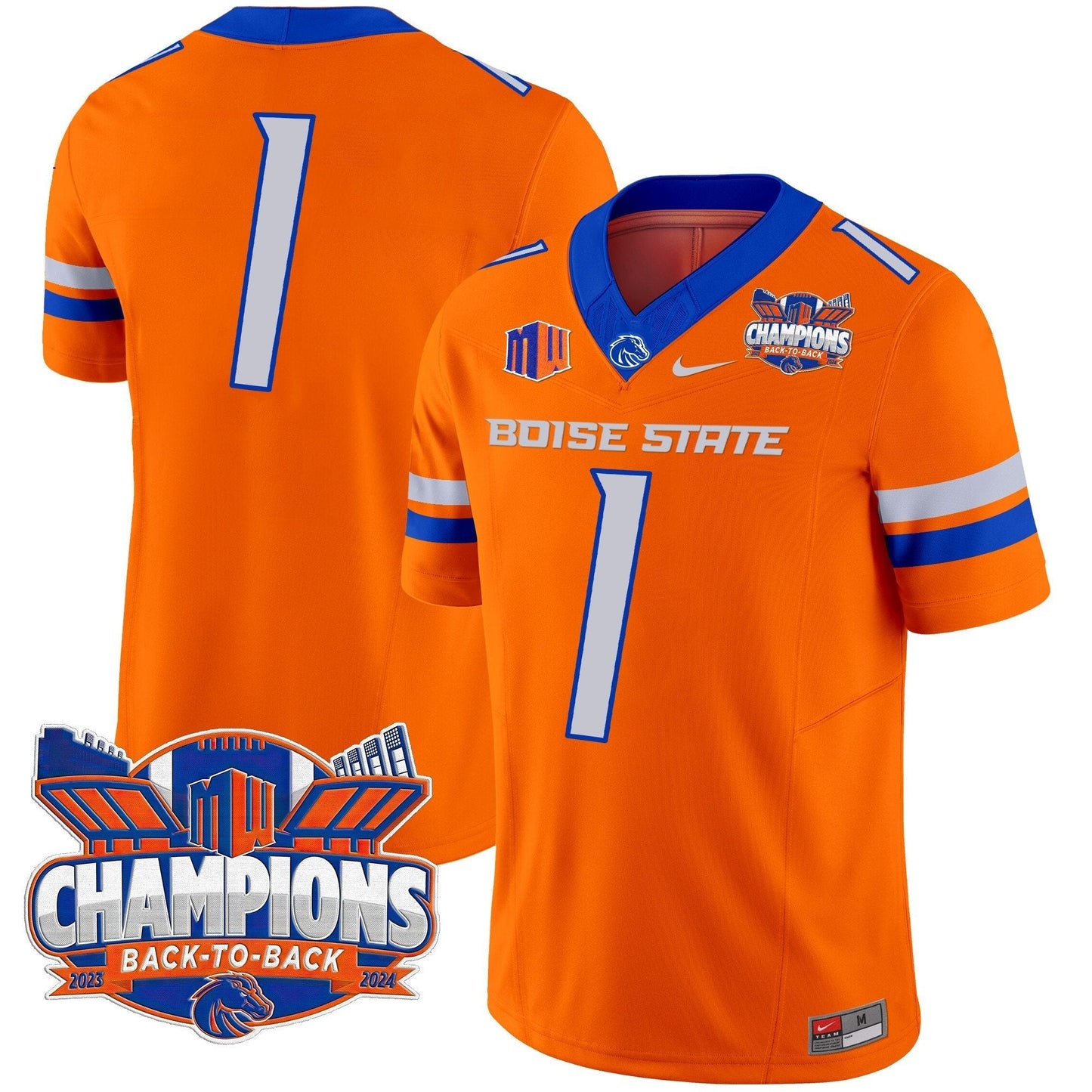BSU 2024 Back To Back Champions Vapor Limited Jersey - All Stitched