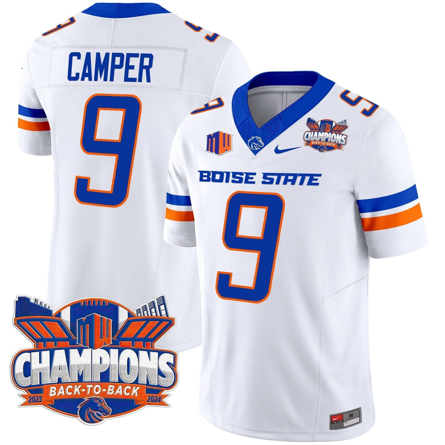 BSU 2024 Back To Back Champions Vapor Limited Jersey - All Stitched