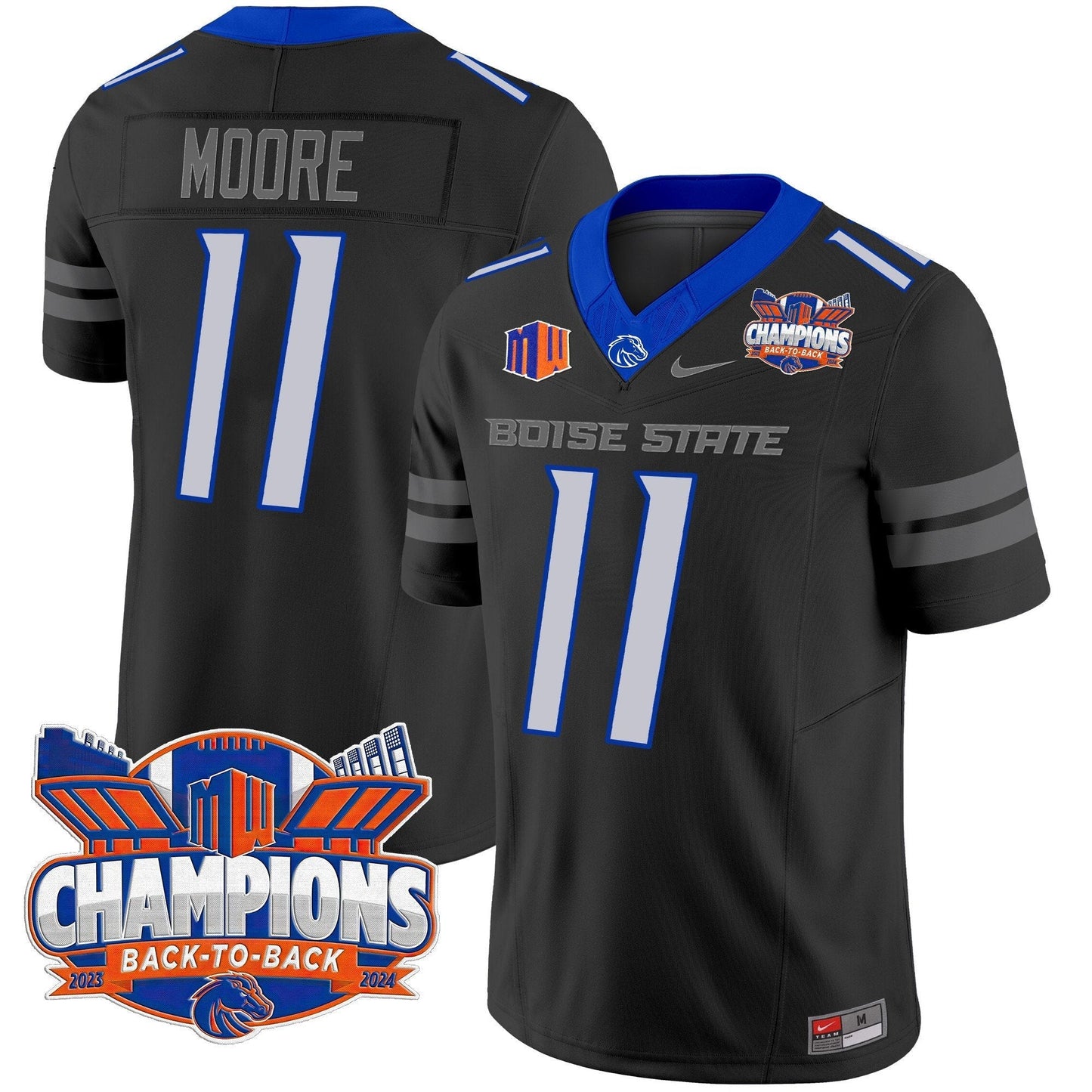 BSU 2024 Back To Back Champions Vapor Limited Jersey - All Stitched