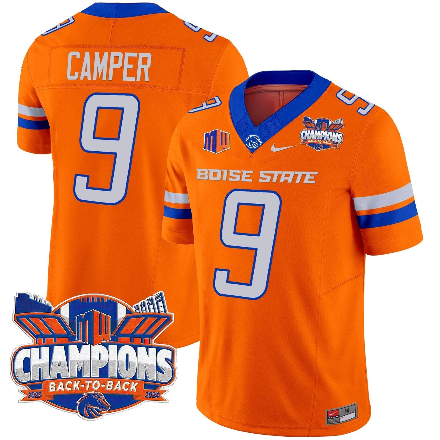 BSU 2024 Back To Back Champions Vapor Limited Jersey - All Stitched