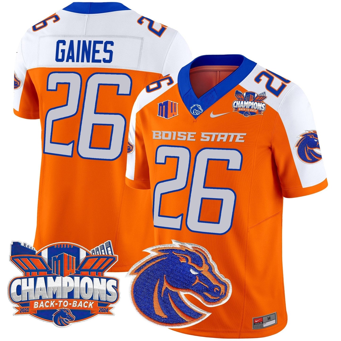 BSU 2024 Back To Back Champions Vapor Limited Jersey - All Stitched