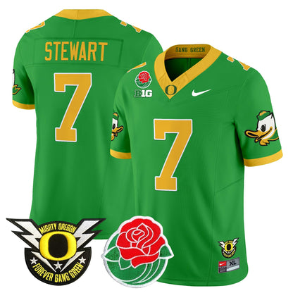 ORE 2025 Rose Bowl Game & BIG Patch Vapor Limited Jersey - All Stitched