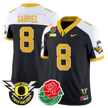 ORE 2025 Rose Bowl Game & BIG Patch Vapor Limited Jersey - All Stitched