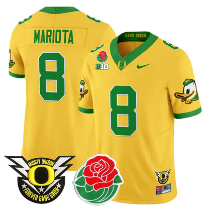 ORE 2025 Rose Bowl Game & BIG Patch Vapor Limited Jersey - All Stitched