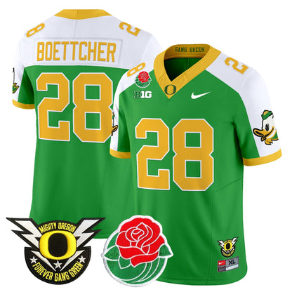 ORE 2025 Rose Bowl Game & BIG Patch Vapor Limited Jersey - All Stitched