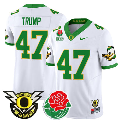 ORE 2025 Rose Bowl Game & BIG Patch Vapor Limited Jersey - All Stitched