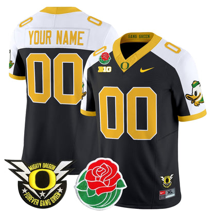 ORE 2025 Rose Bowl Game & BIG Patch Vapor Limited Custom Jersey - All Stitched