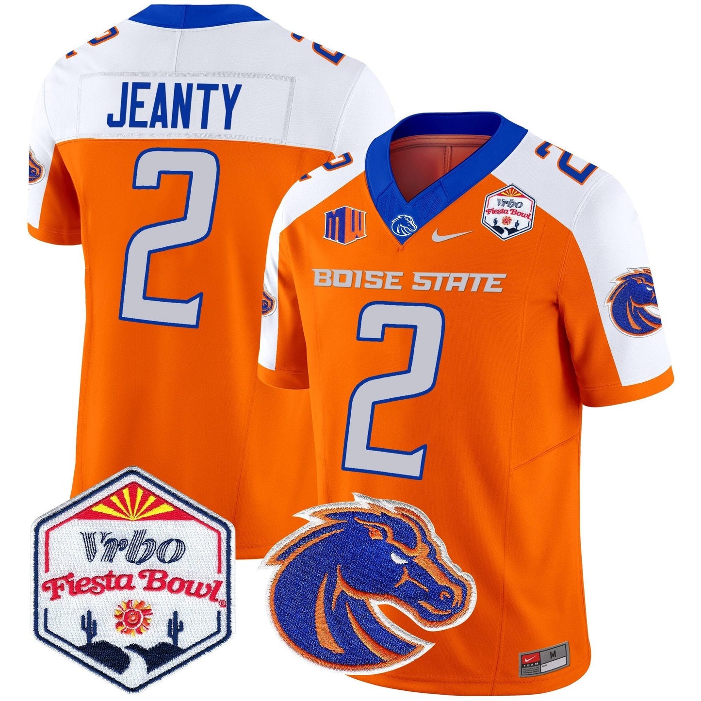 BSU 2025 The Fiesta Bowl Patch Vapor Limited Jersey - All Stitched
