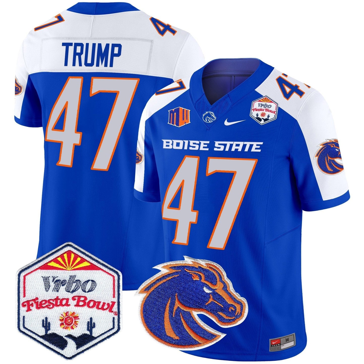 BSU 2025 The Fiesta Bowl Patch Vapor Limited Jersey - All Stitched