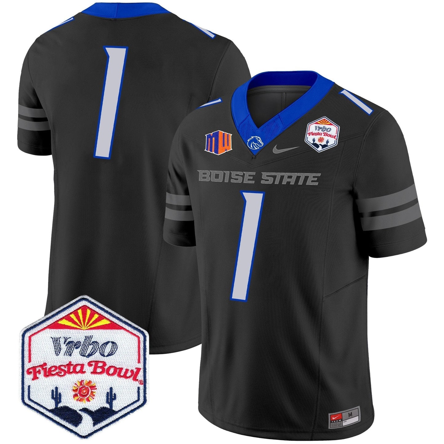 BSU 2025 The Fiesta Bowl Patch Vapor Limited Jersey - All Stitched