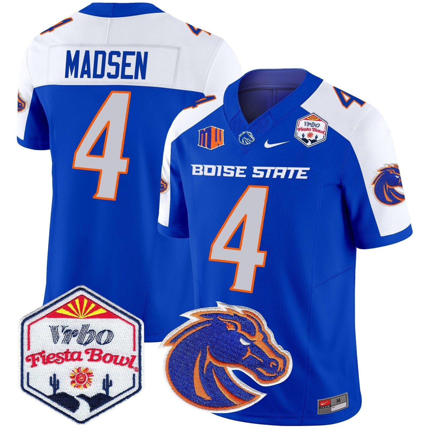BSU 2025 The Fiesta Bowl Patch Vapor Limited Jersey - All Stitched
