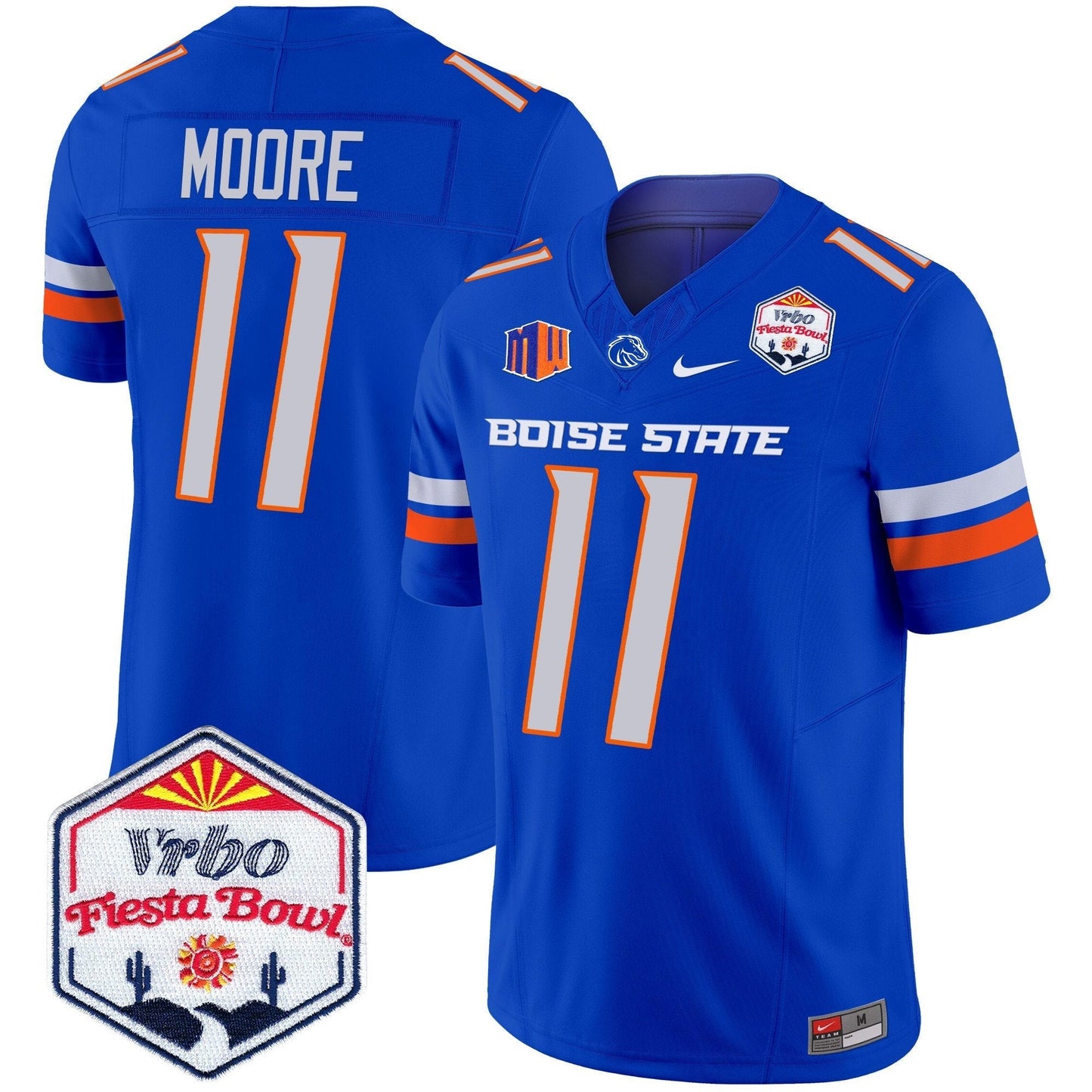 BSU 2025 The Fiesta Bowl Patch Vapor Limited Jersey - All Stitched