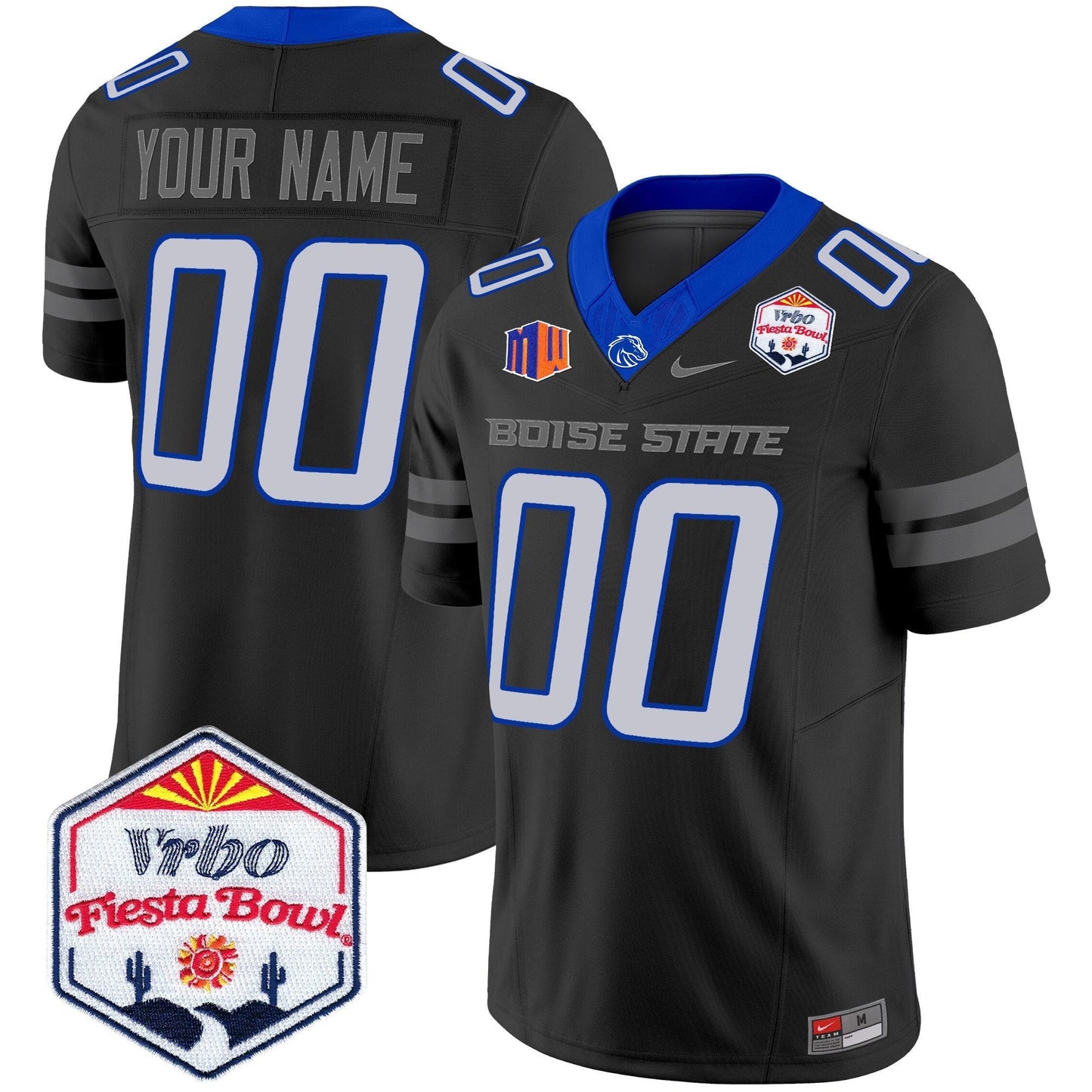BSU 2025 The Fiesta Bowl Patch Vapor Limited Custom Jersey - All Stitched