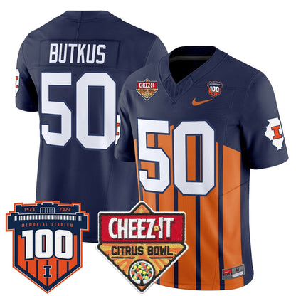 ILL 2025 Cheez-It Citrus Bowl Patch Vapor Limited Jersey - All Stitched