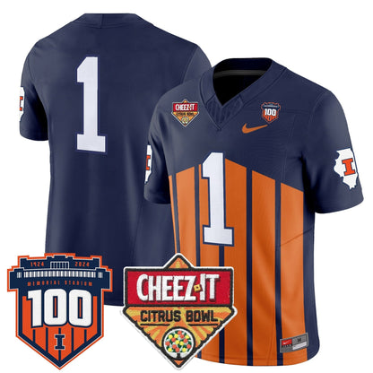 ILL 2025 Cheez-It Citrus Bowl Patch Vapor Limited Jersey - All Stitched