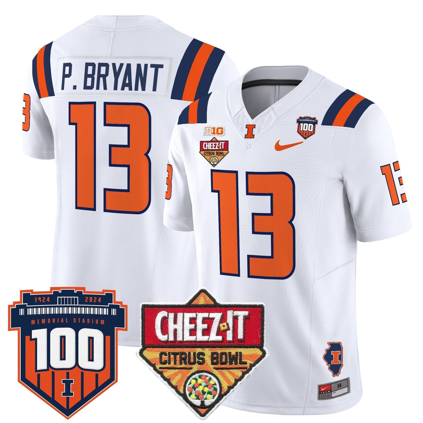 ILL 2025 Cheez-It Citrus Bowl Patch Vapor Limited Jersey - All Stitched