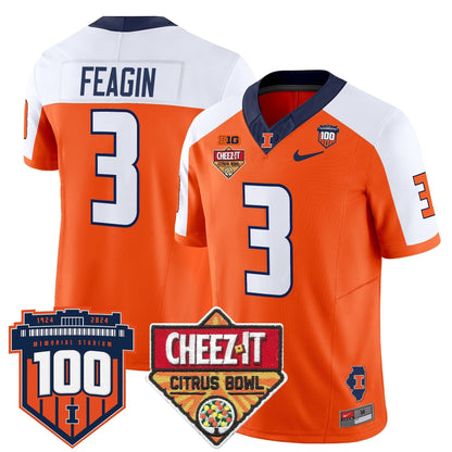 ILL 2025 Cheez-It Citrus Bowl Patch Vapor Limited Jersey - All Stitched