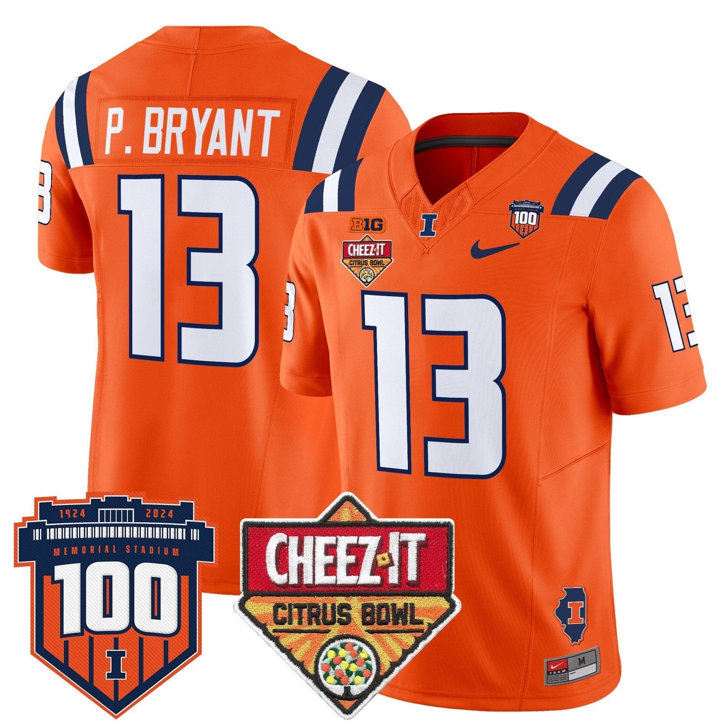 ILL 2025 Cheez-It Citrus Bowl Patch Vapor Limited Jersey - All Stitched