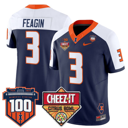 ILL 2025 Cheez-It Citrus Bowl Patch Vapor Limited Jersey - All Stitched