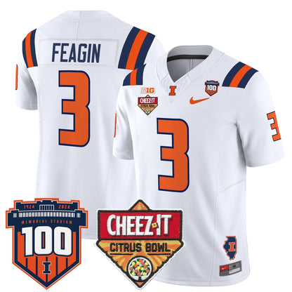 ILL 2025 Cheez-It Citrus Bowl Patch Vapor Limited Jersey - All Stitched
