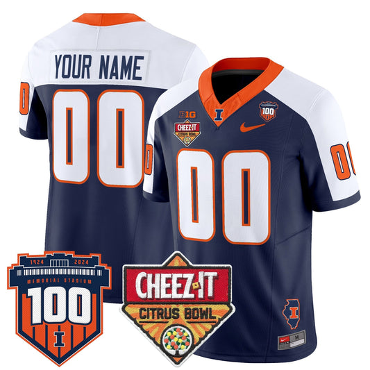 ILL 2025 Cheez-It Citrus Bowl Patch Vapor Limited Custom Jersey - Stitched
