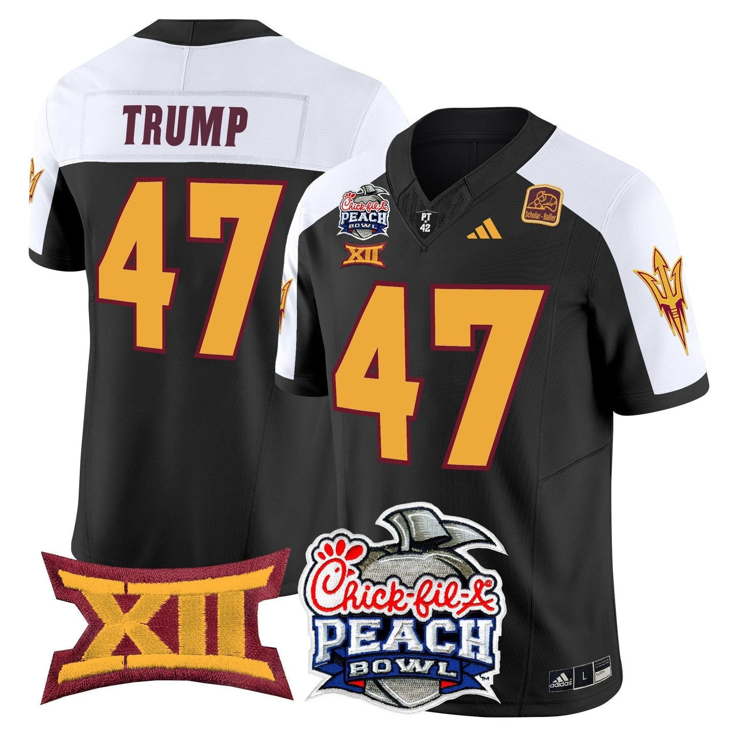 ASU 2025 Peach Bowl Vapor Limited Jersey - All Stitched