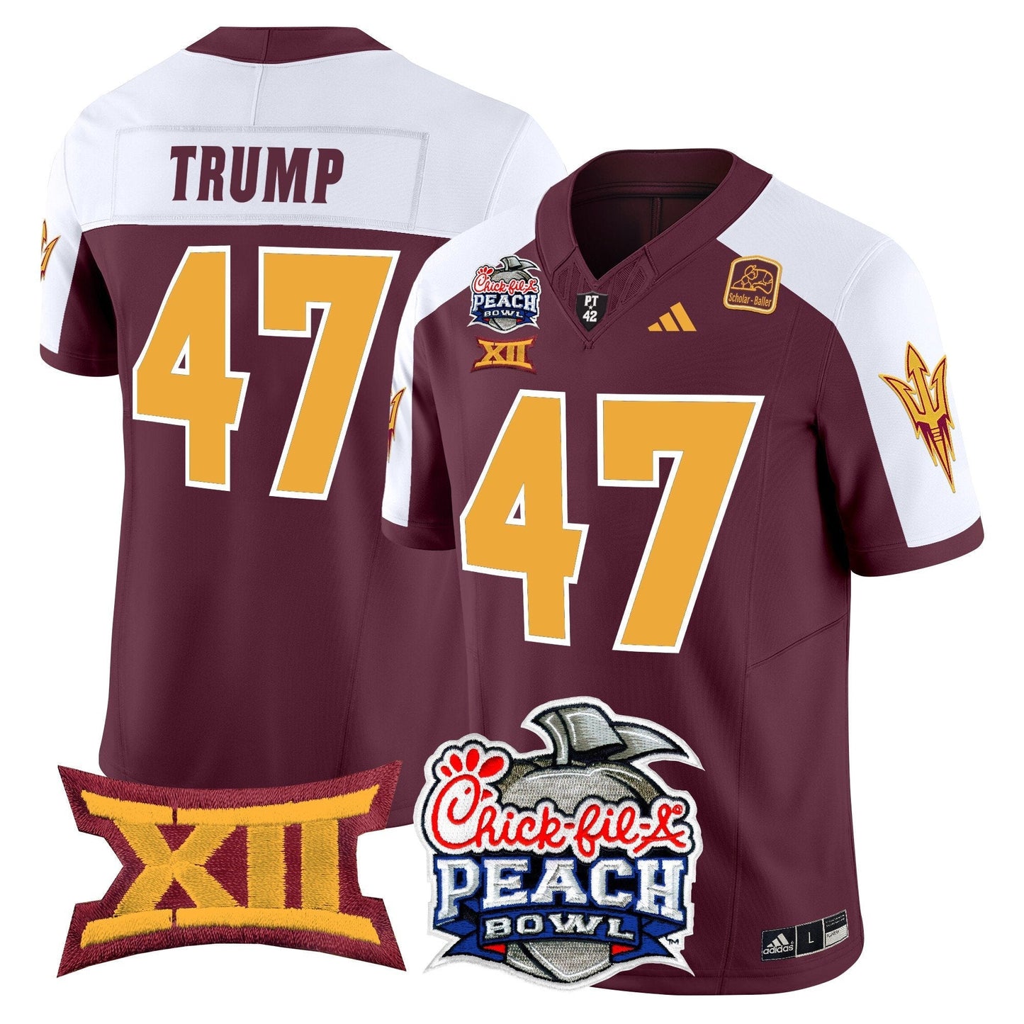 ASU 2025 Peach Bowl Vapor Limited Jersey - All Stitched