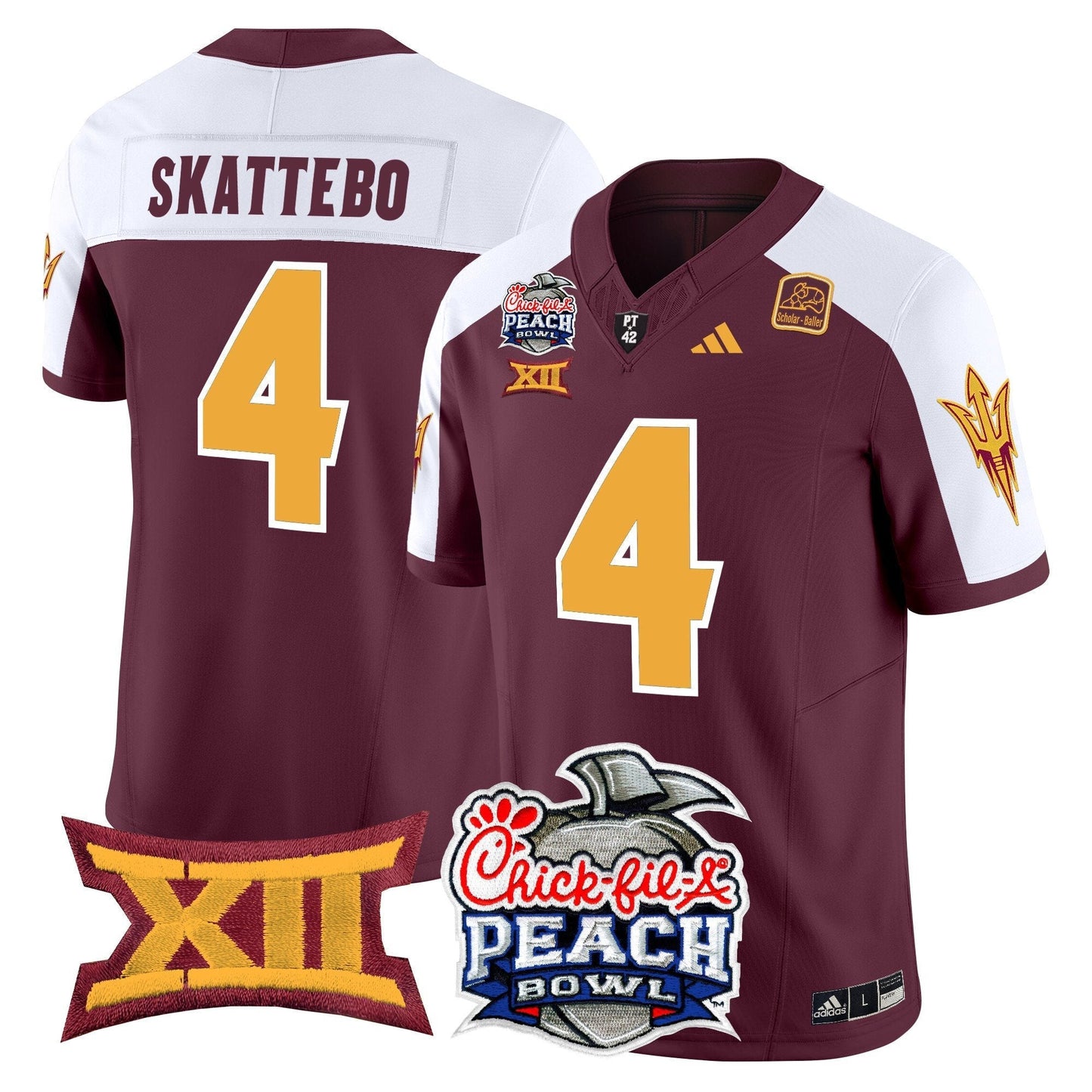 ASU 2025 Peach Bowl Vapor Limited Jersey - All Stitched
