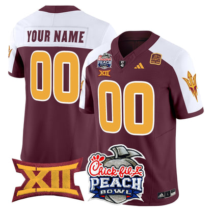 ASU 2025 Peach Bowl Vapor Limited Custom Jersey - All Stitched