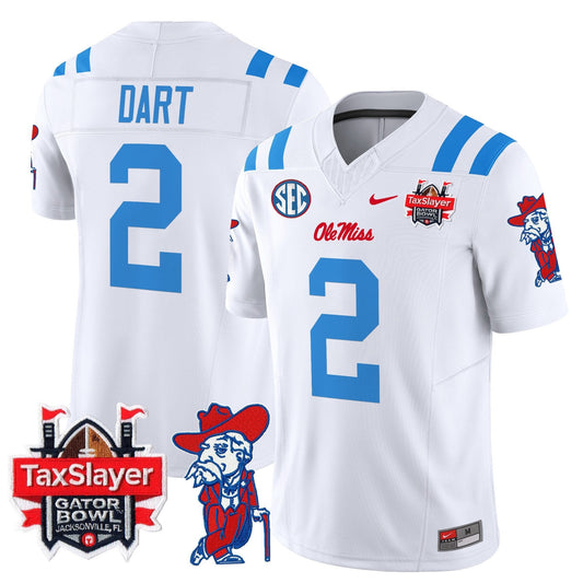 Ole Miss Rebels 2025 Gator Bowl Patch Vapor Limited Jersey - Stitched