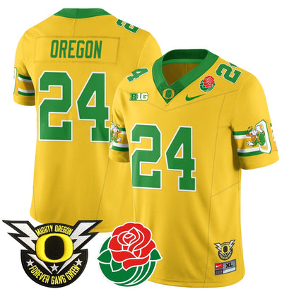 Oregon Ducks 2024 Rose Bowl Jersey - All Stitched