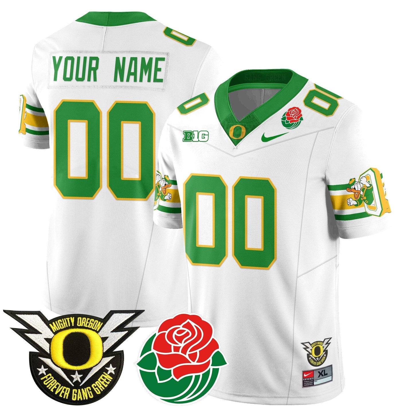 Custom Name/Gender ORE 2024 Rose Bowl Jersey - All Stitched