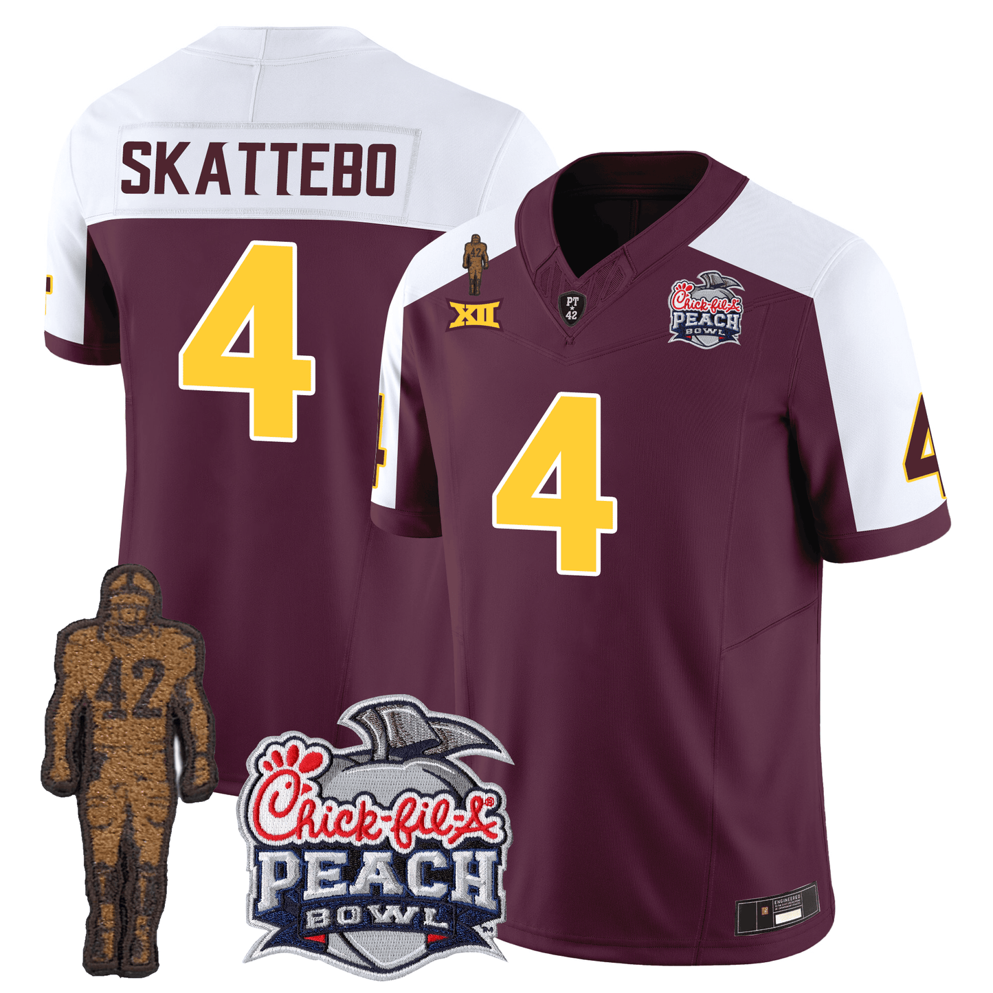Arizona Sun Devils Football 24/25 Jersey - Peach Bowl Patch