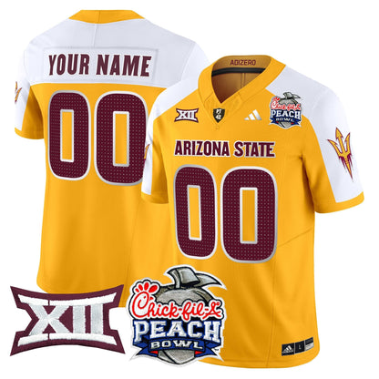 ASU 2025 Peach Bowl Vapor Limited Custom Jersey V2 - All Stitched