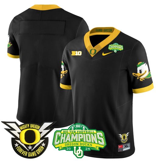 Men's Oregon Ducks 2024 Big Ten Champions Jersey N1 - All Stitched