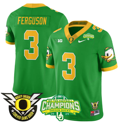 Men's Oregon Ducks 2024 Big Ten Champions Jersey N1 - All Stitched