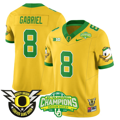 Men's Oregon Ducks 2024 Big Ten Champions Jersey N1 - All Stitched