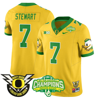 Men's Oregon Ducks 2024 Big Ten Champions Jersey N1 - All Stitched