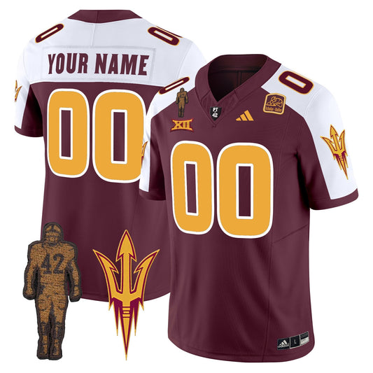 ASU Pat Tillman Honoring Patch Vapor Limited Custom Jersey - Stitched