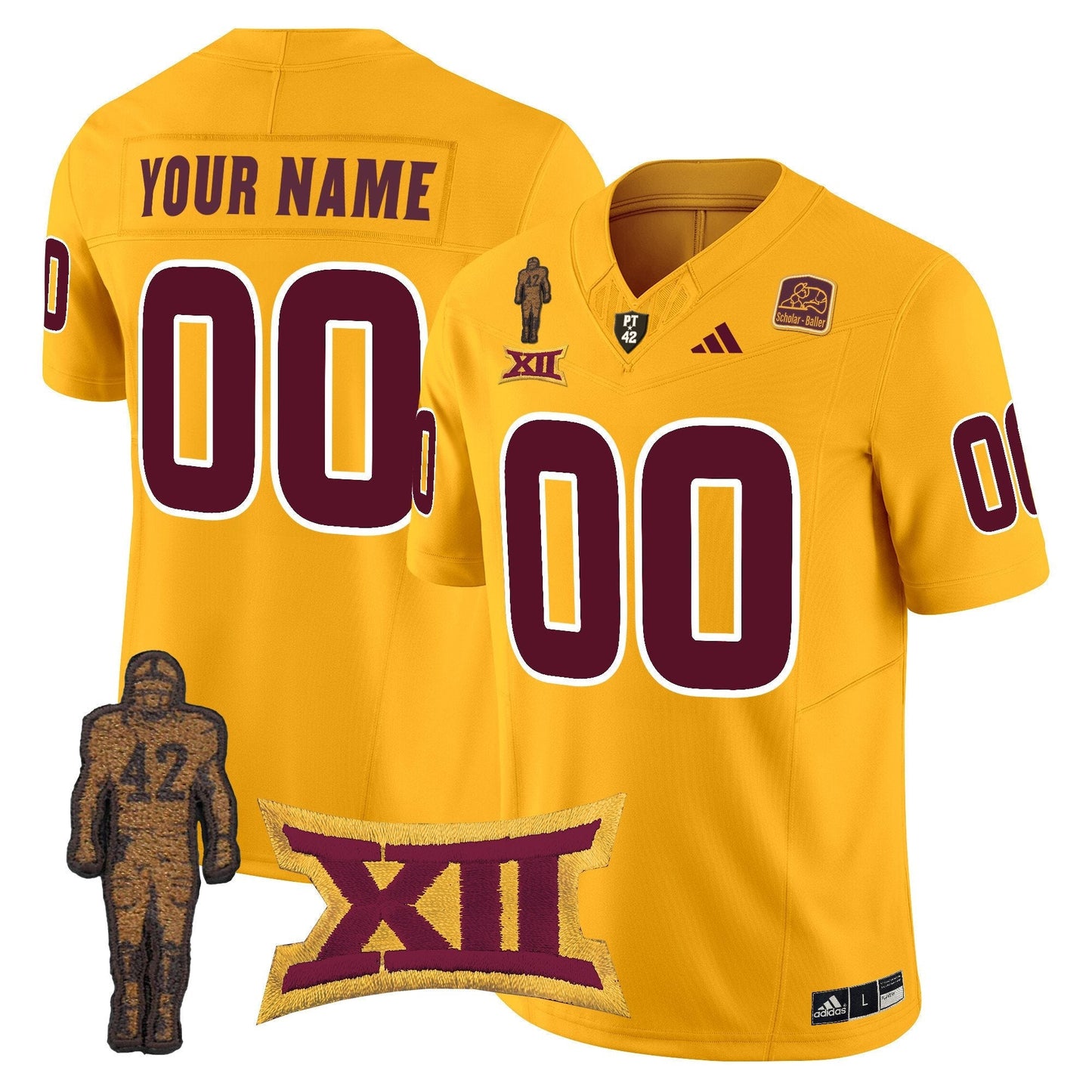 ASU Pat Tillman Honoring Patch Vapor Limited Custom Jersey - All Stitched