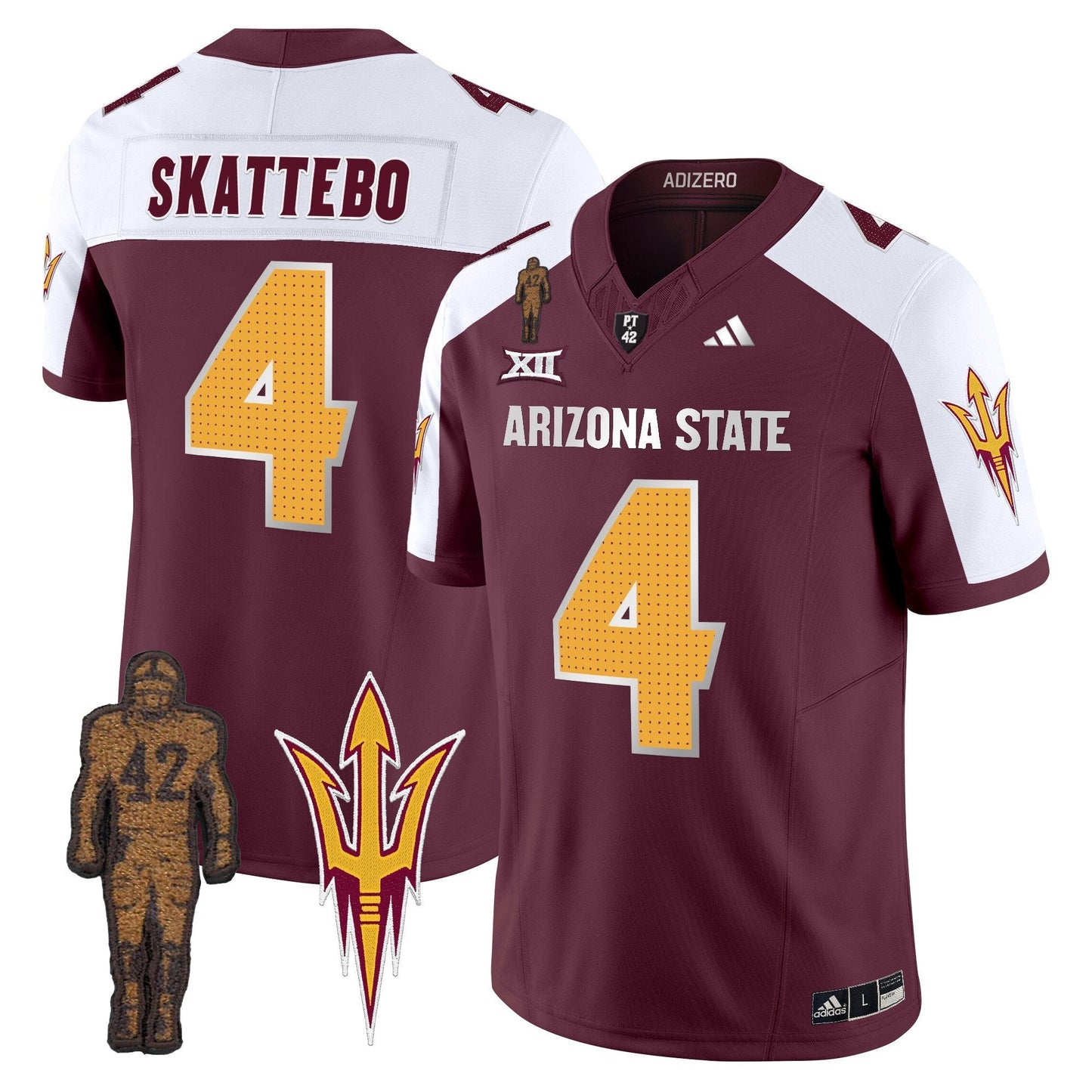 ASU 2024 Pat Tillman Honoring Patch Vapor Limited Jersey V2 - All Stitched