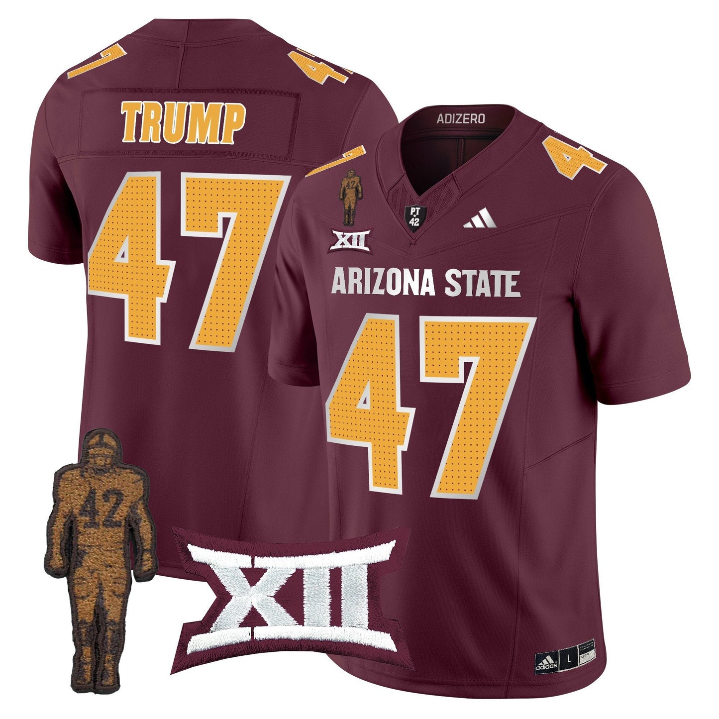 ASU 2024 Pat Tillman Honoring Patch Vapor Limited Jersey V2 - All Stitched