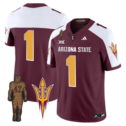 ASU 2024 Pat Tillman Honoring Patch Vapor Limited Jersey V2 - All Stitched