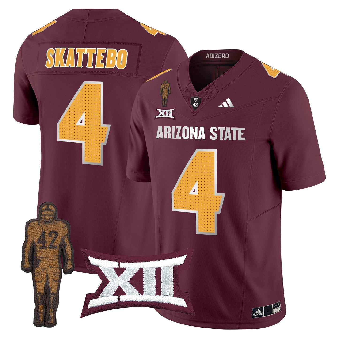 ASU 2024 Pat Tillman Honoring Patch Vapor Limited Jersey V2 - All Stitched