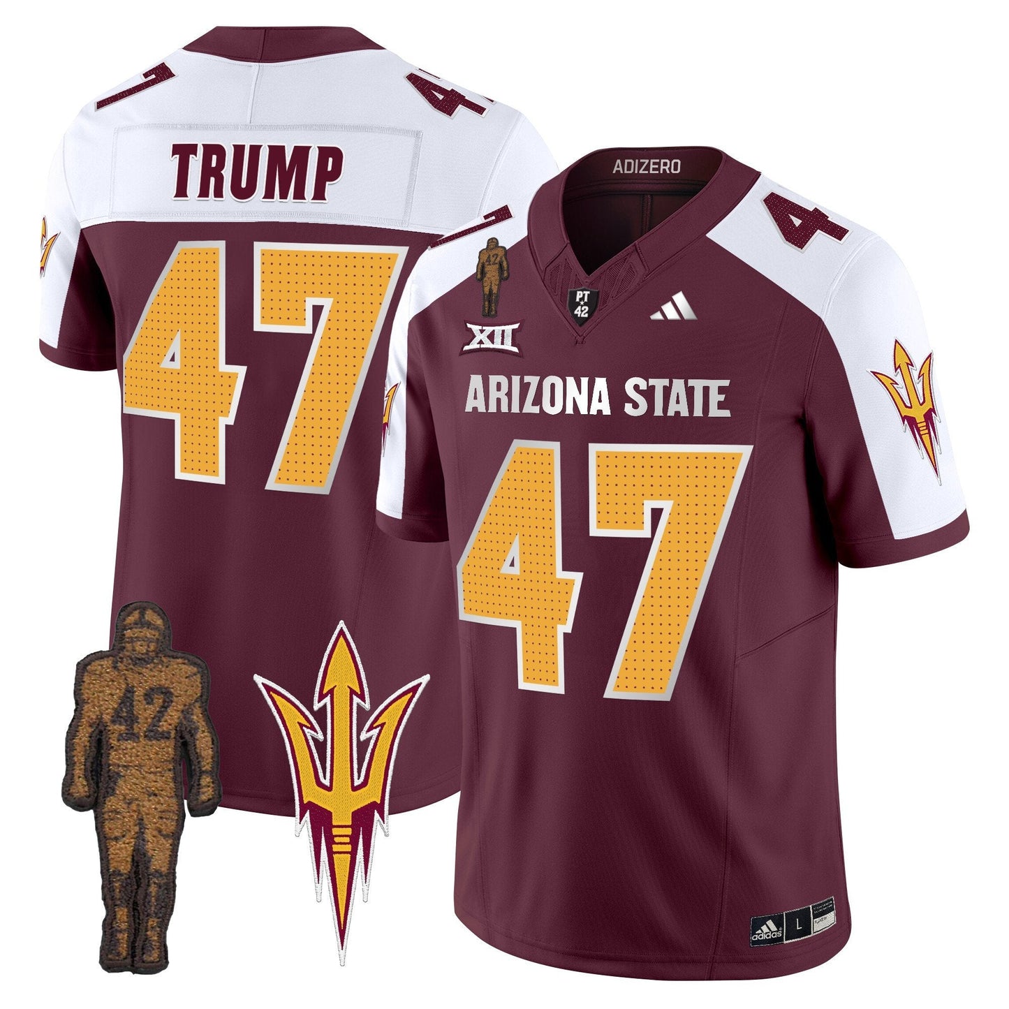 ASU 2024 Pat Tillman Honoring Patch Vapor Limited Jersey V2 - All Stitched