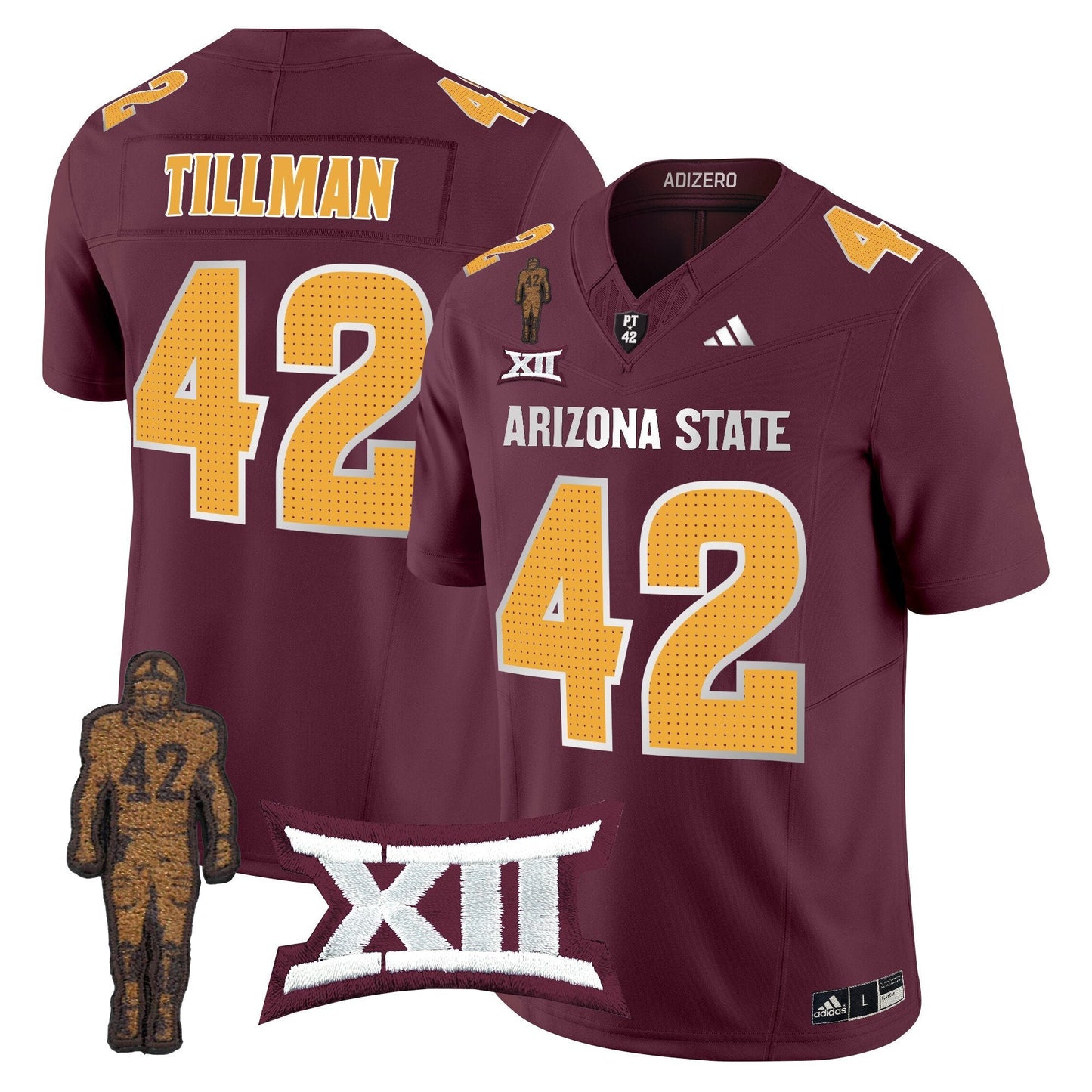 ASU 2024 Pat Tillman Honoring Patch Vapor Limited Jersey V2 - All Stitched