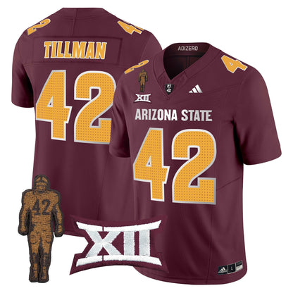 ASU 2024 Pat Tillman Honoring Patch Vapor Limited Jersey V2 - All Stitched