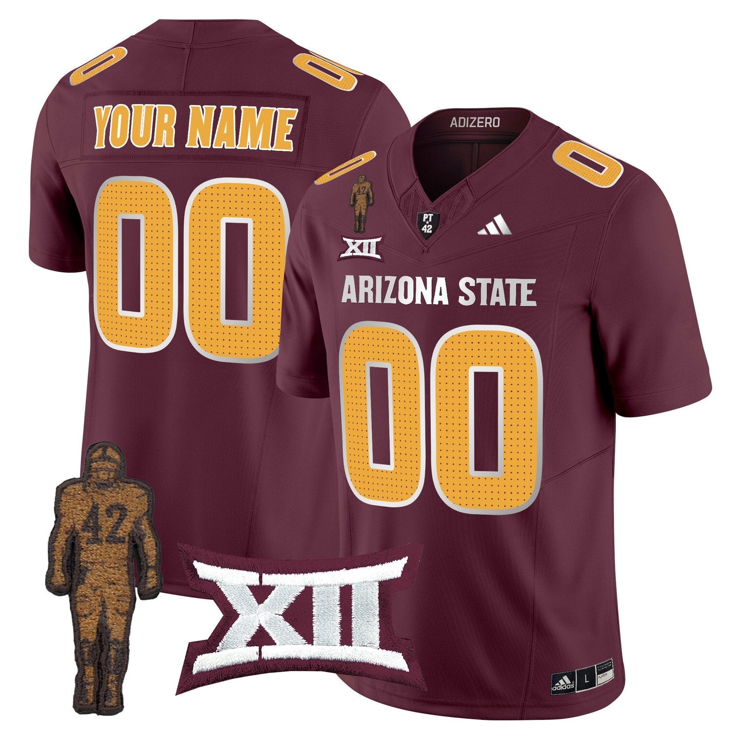 ASU 2024 Pat Tillman Honoring Patch Vapor Limited Custom Jersey V2 - All Stitched